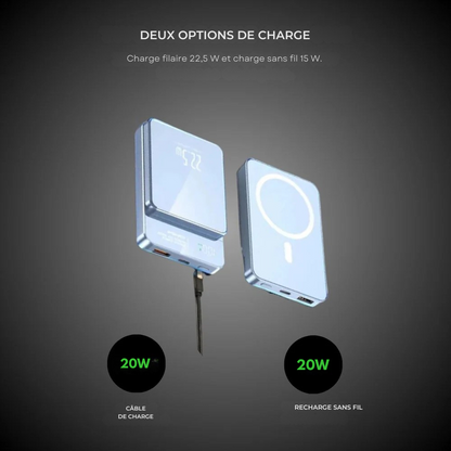 Batterie externe magnétique