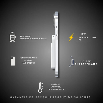 Batterie externe magnétique