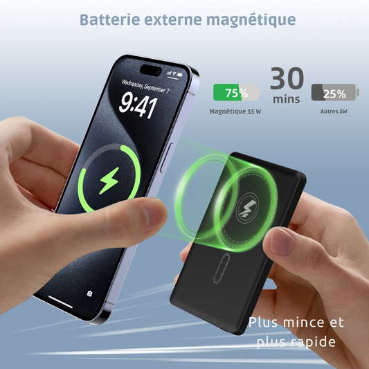 Batterie externe magnétique